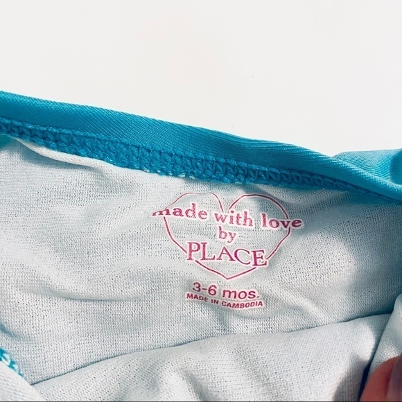 Children’s Place Blue Ruffle Infant Swimsuit - Picture 2 of 3